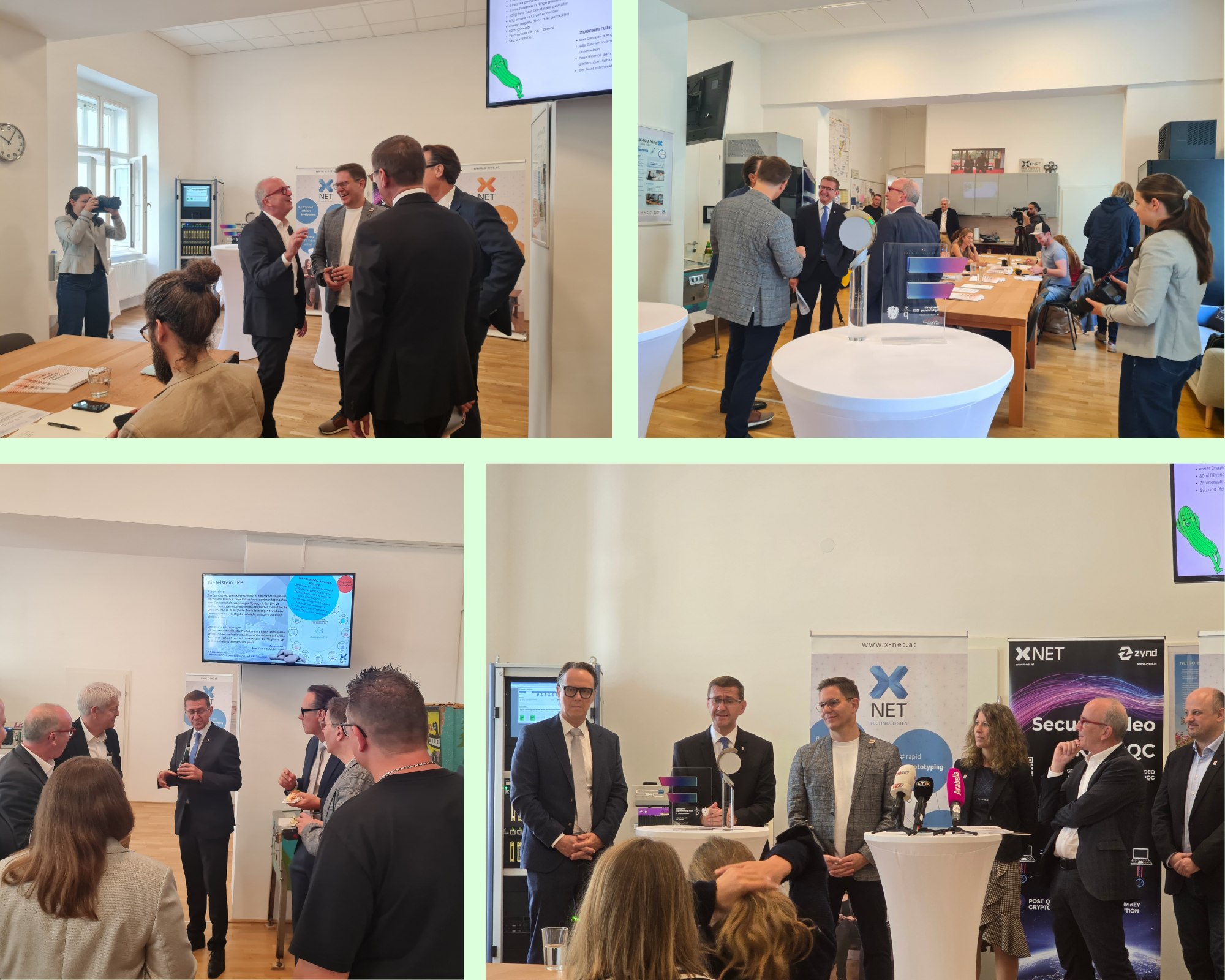 Pressekonferenz Collage