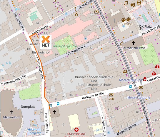 X-Net Anreise mit öffentlichen Verkehrsmitteln